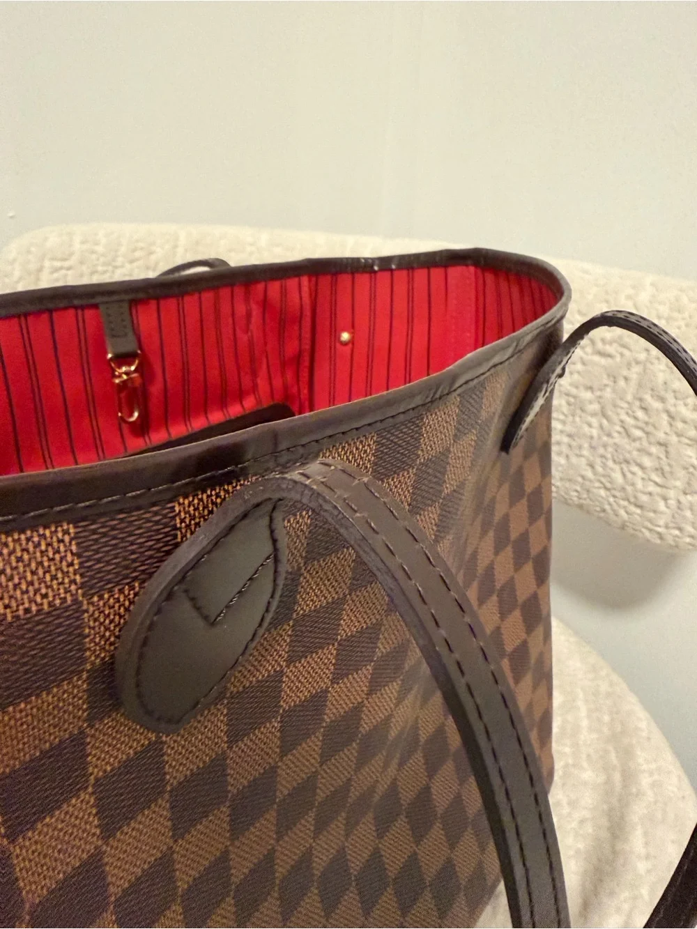 Louis Vuitton Brown Damier Ebene Neverfull MM